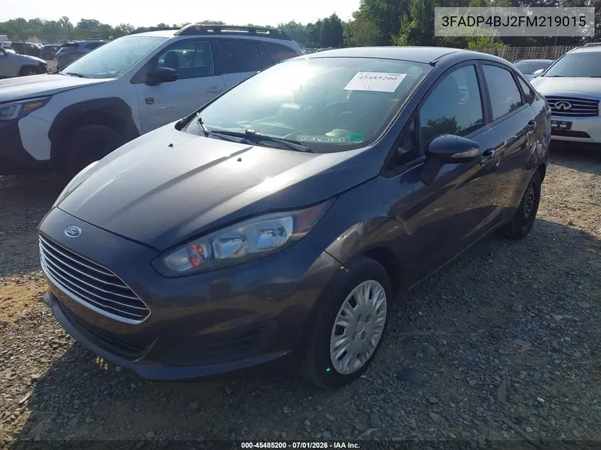 2015 Ford Fiesta Se VIN: 3FADP4BJ2FM219015 Lot: 45485200