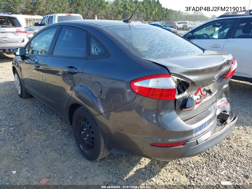 2015 Ford Fiesta Se VIN: 3FADP4BJ2FM219015 Lot: 45485200