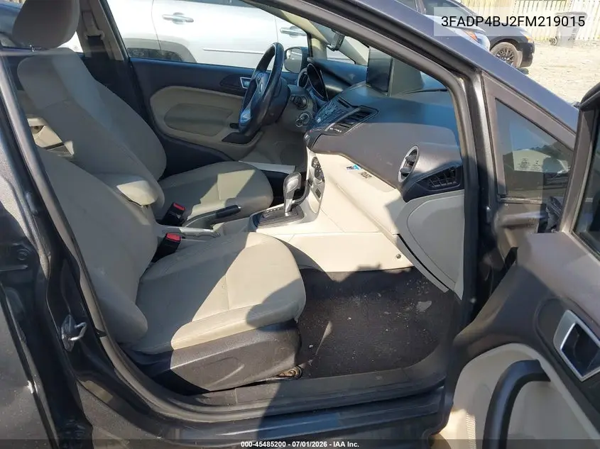 2015 Ford Fiesta Se VIN: 3FADP4BJ2FM219015 Lot: 45485200
