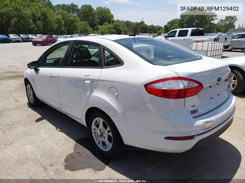 2015 Ford Fiesta Se VIN: 3FADP4BJ8FM129402 Lot: 45506078