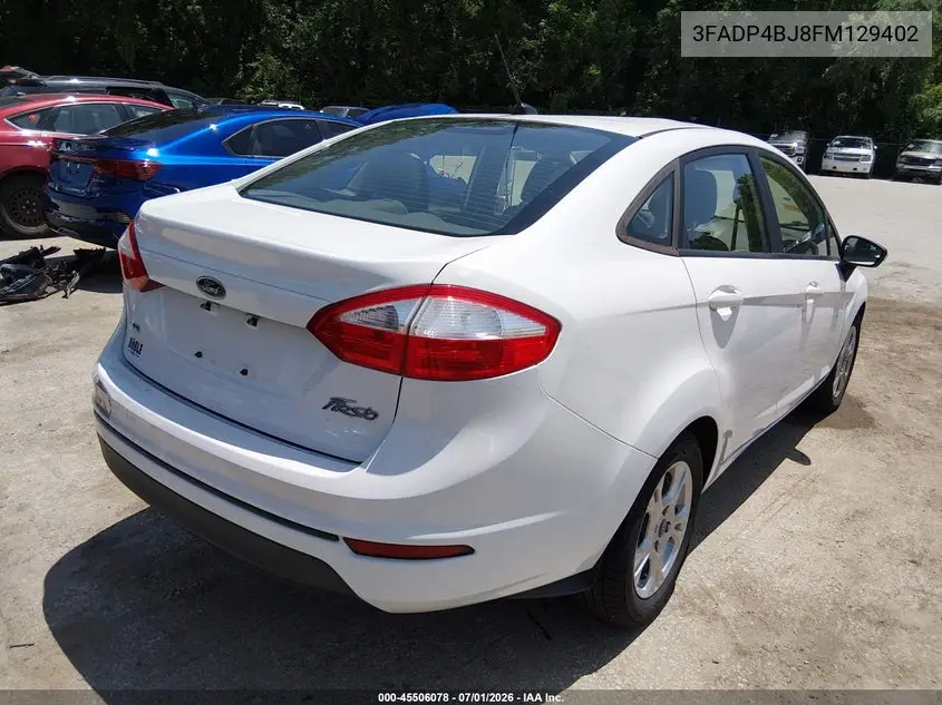 2015 Ford Fiesta Se VIN: 3FADP4BJ8FM129402 Lot: 45506078