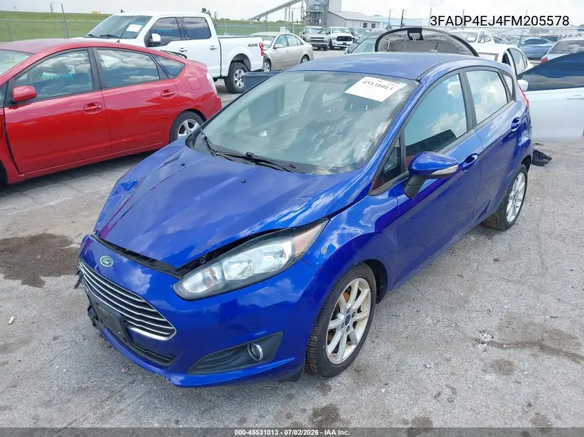 2015 Ford Fiesta Se VIN: 3FADP4EJ4FM205578 Lot: 45531013