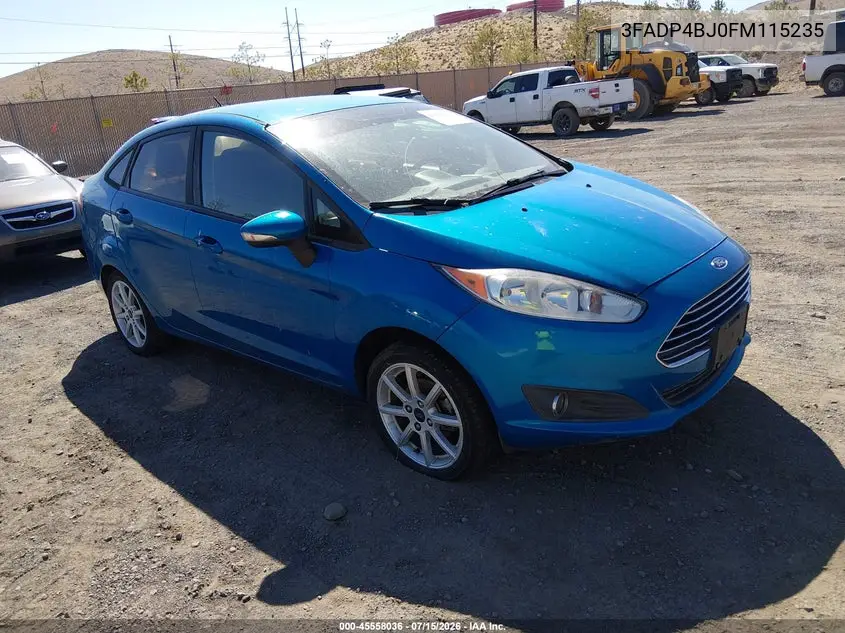 2015 Ford Fiesta Se VIN: 3FADP4BJ0FM115235 Lot: 45558036