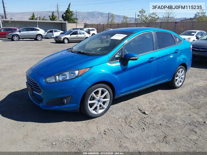2015 Ford Fiesta Se VIN: 3FADP4BJ0FM115235 Lot: 45558036