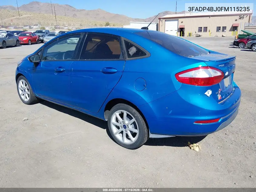 2015 Ford Fiesta Se VIN: 3FADP4BJ0FM115235 Lot: 45558036