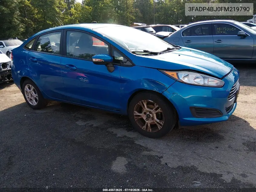 2015 Ford Fiesta Se VIN: 3FADP4BJ0FM219790 Lot: 45572625