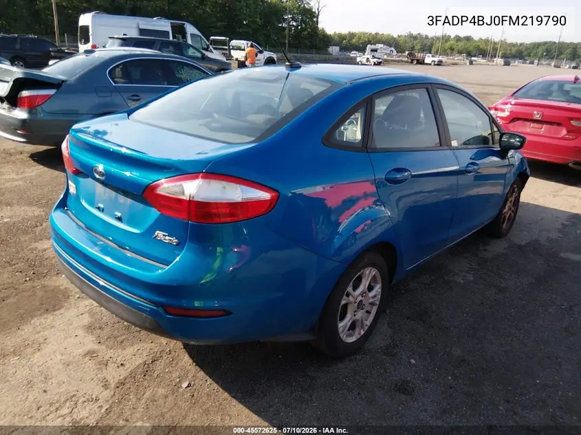 2015 Ford Fiesta Se VIN: 3FADP4BJ0FM219790 Lot: 45572625