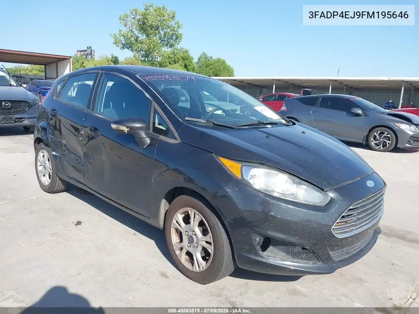 2015 Ford Fiesta Se VIN: 3FADP4EJ9FM195646 Lot: 45583579