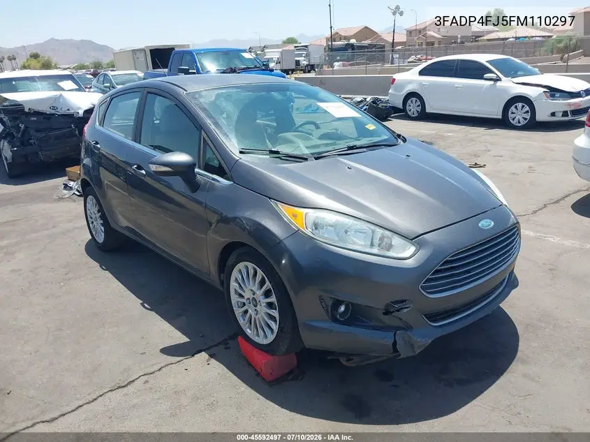 2015 Ford Fiesta Titanium VIN: 3FADP4FJ5FM110297 Lot: 45592497