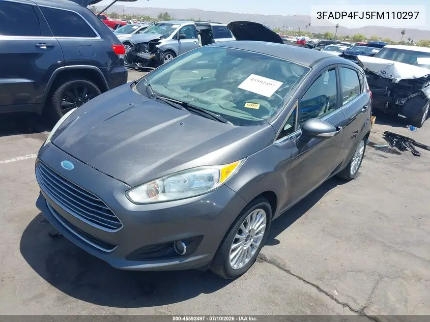 2015 Ford Fiesta Titanium VIN: 3FADP4FJ5FM110297 Lot: 45592497