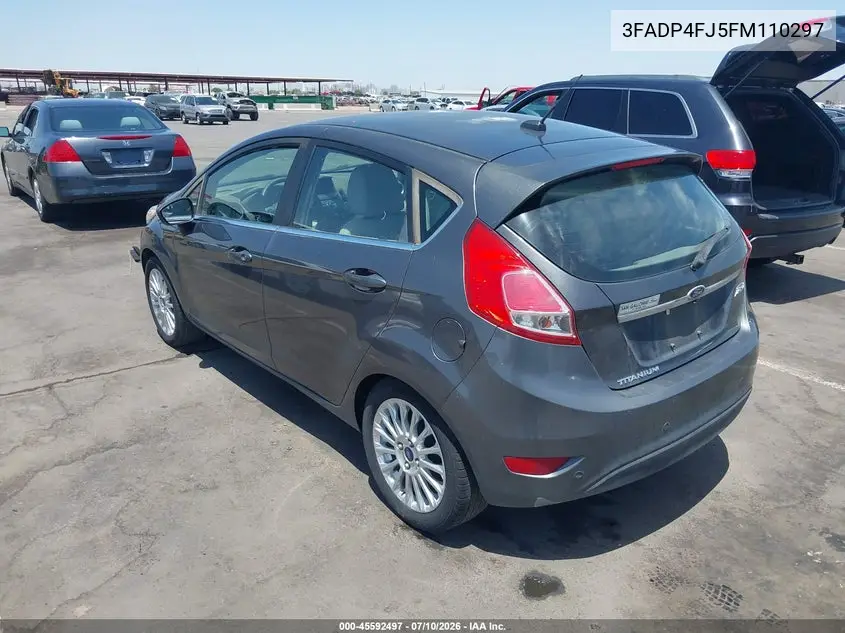 2015 Ford Fiesta Titanium VIN: 3FADP4FJ5FM110297 Lot: 45592497