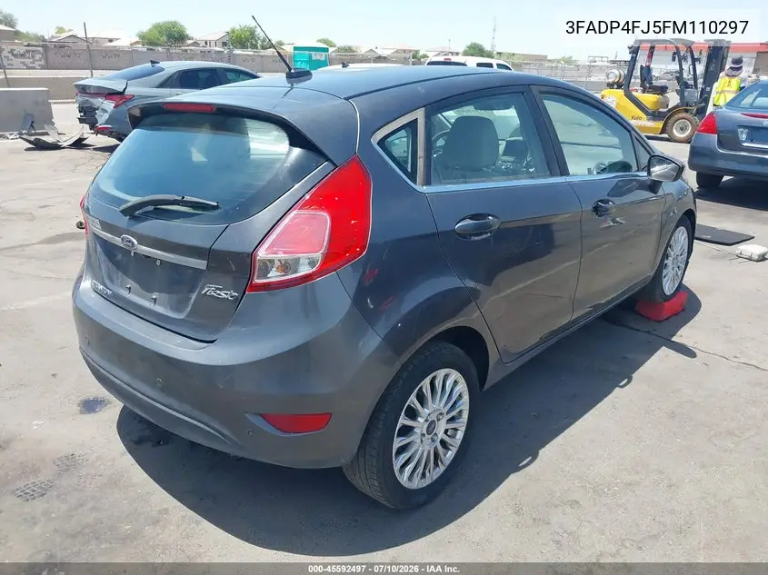 2015 Ford Fiesta Titanium VIN: 3FADP4FJ5FM110297 Lot: 45592497