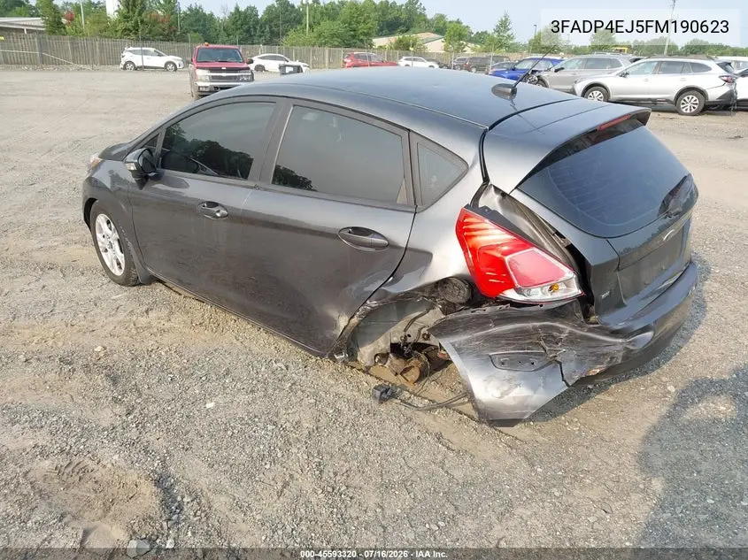2015 Ford Fiesta Se VIN: 3FADP4EJ5FM190623 Lot: 45593320