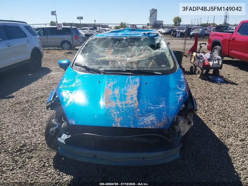 2015 Ford Fiesta Se VIN: 3FADP4BJ5FM149042 Lot: 45594769