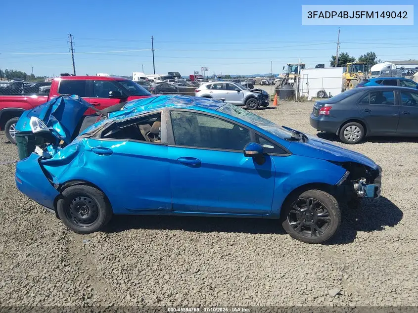2015 Ford Fiesta Se VIN: 3FADP4BJ5FM149042 Lot: 45594769