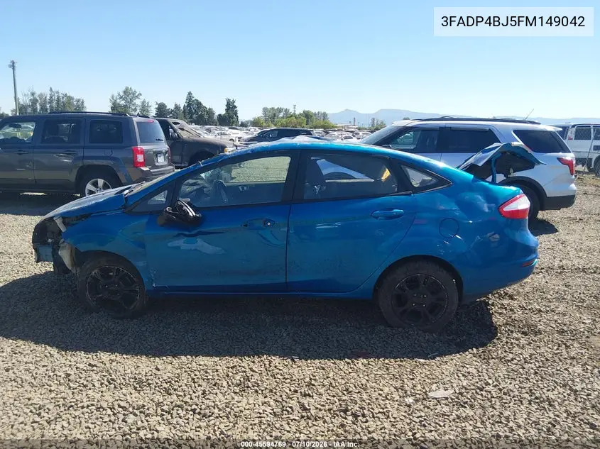 2015 Ford Fiesta Se VIN: 3FADP4BJ5FM149042 Lot: 45594769