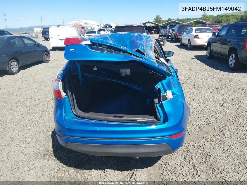 2015 Ford Fiesta Se VIN: 3FADP4BJ5FM149042 Lot: 45594769