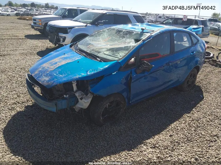 2015 Ford Fiesta Se VIN: 3FADP4BJ5FM149042 Lot: 45594769