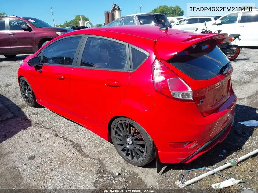 2015 Ford Fiesta St VIN: 3FADP4GX2FM213440 Lot: 45618089