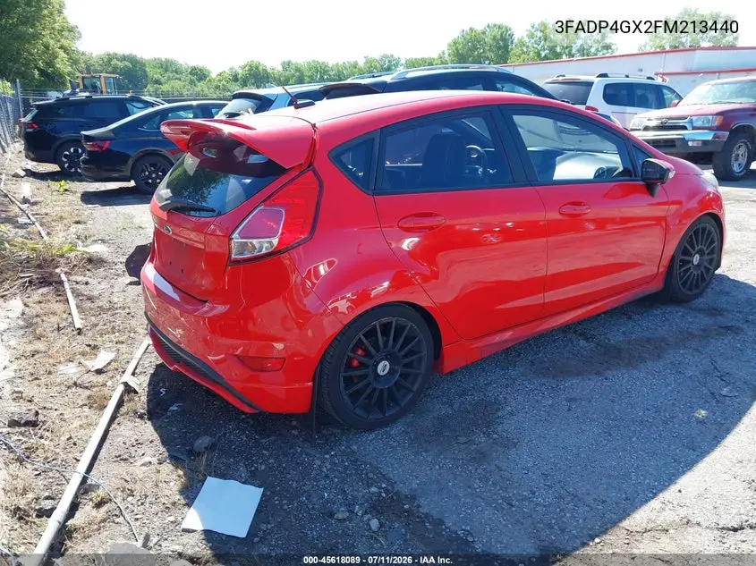 2015 Ford Fiesta St VIN: 3FADP4GX2FM213440 Lot: 45618089