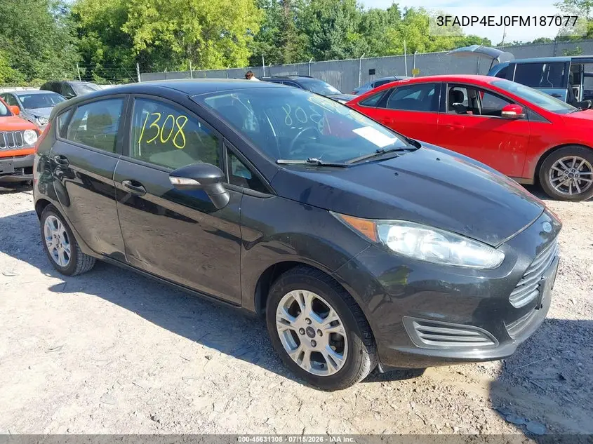 2015 Ford Fiesta Se VIN: 3FADP4EJ0FM187077 Lot: 45631308