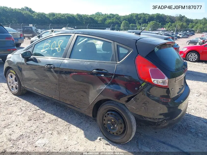 2015 Ford Fiesta Se VIN: 3FADP4EJ0FM187077 Lot: 45631308