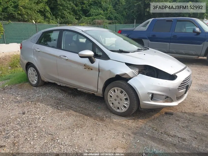 2015 Ford Fiesta S VIN: 3FADP4AJ3FM152992 Lot: 45645968