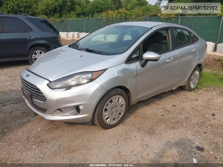 2015 Ford Fiesta S VIN: 3FADP4AJ3FM152992 Lot: 45645968