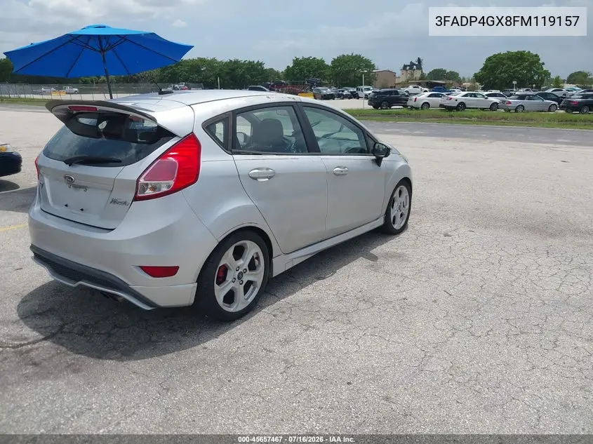 2015 Ford Fiesta St VIN: 3FADP4GX8FM119157 Lot: 45657467