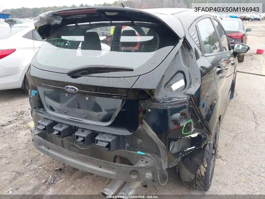3FADP4GX5GM196943 2016 Ford Fiesta St