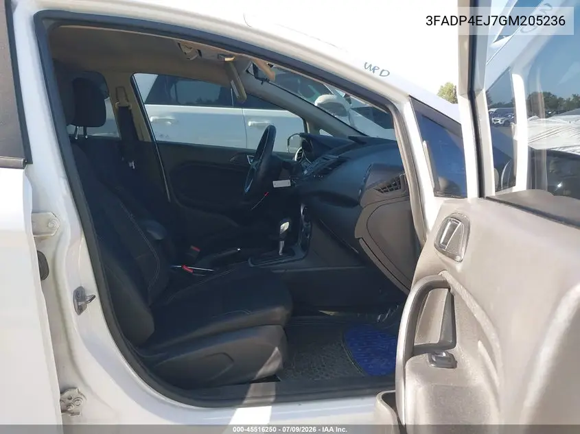 2016 Ford Fiesta Se VIN: 3FADP4EJ7GM205236 Lot: 45516250