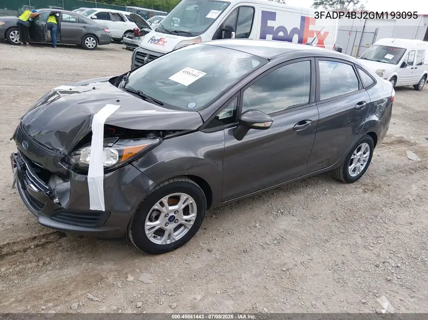 2016 Ford Fiesta Se VIN: 3FADP4BJ2GM193095 Lot: 45561443