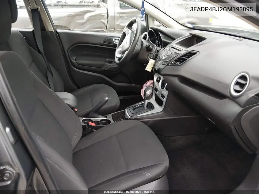 2016 Ford Fiesta Se VIN: 3FADP4BJ2GM193095 Lot: 45561443