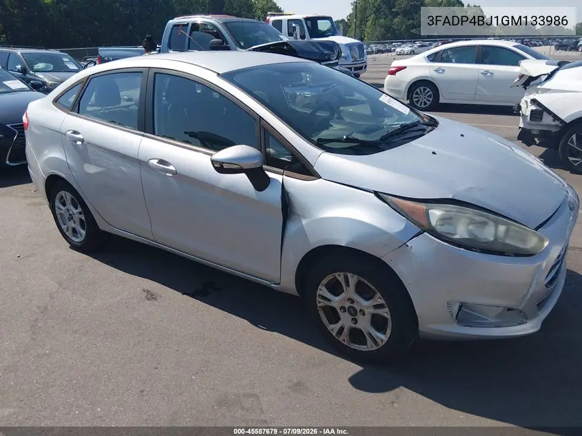2016 Ford Fiesta Se VIN: 3FADP4BJ1GM133986 Lot: 45587679