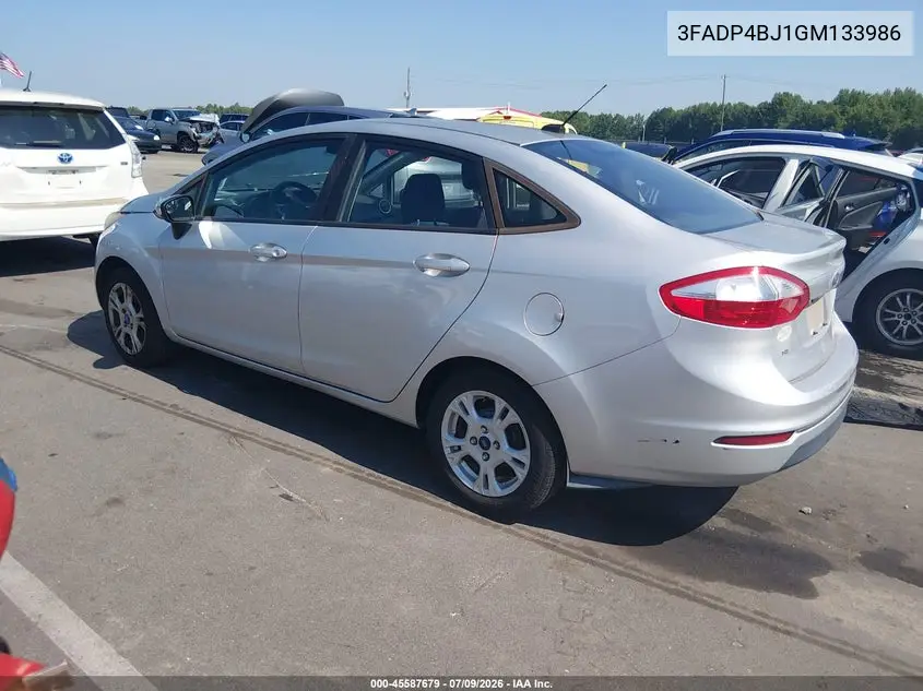 2016 Ford Fiesta Se VIN: 3FADP4BJ1GM133986 Lot: 45587679
