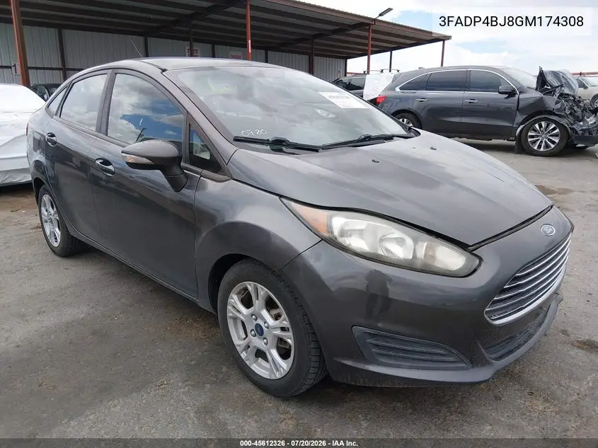 2016 Ford Fiesta Se VIN: 3FADP4BJ8GM174308 Lot: 45612326