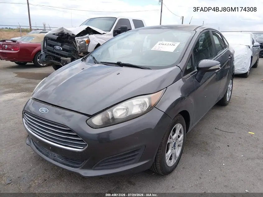 2016 Ford Fiesta Se VIN: 3FADP4BJ8GM174308 Lot: 45612326