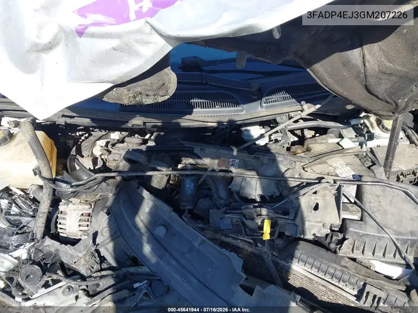 2016 Ford Fiesta Se VIN: 3FADP4EJ3GM207226 Lot: 45641944