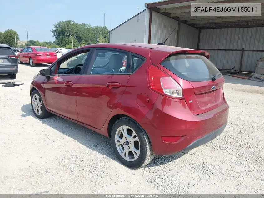 2016 Ford Fiesta Se VIN: 3FADP4EJ6GM155011 Lot: 45655367