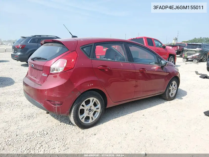2016 Ford Fiesta Se VIN: 3FADP4EJ6GM155011 Lot: 45655367