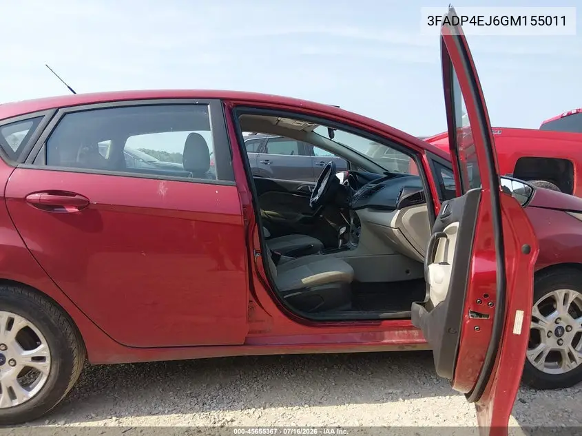 2016 Ford Fiesta Se VIN: 3FADP4EJ6GM155011 Lot: 45655367