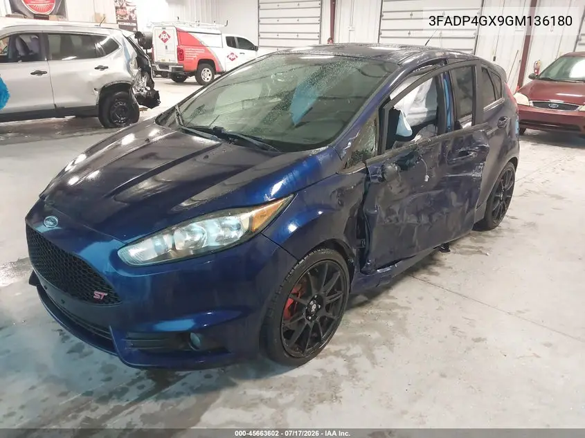 2016 Ford Fiesta St VIN: 3FADP4GX9GM136180 Lot: 45663602