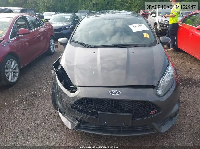 2017 Ford Fiesta St VIN: 3FADP4GX0HM152947 Lot: 45316282