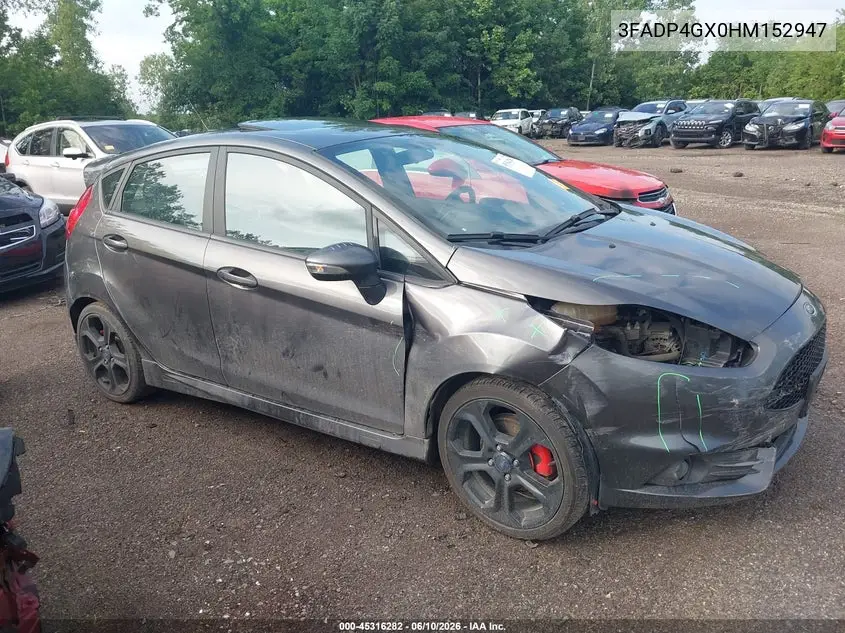 2017 Ford Fiesta St VIN: 3FADP4GX0HM152947 Lot: 45316282