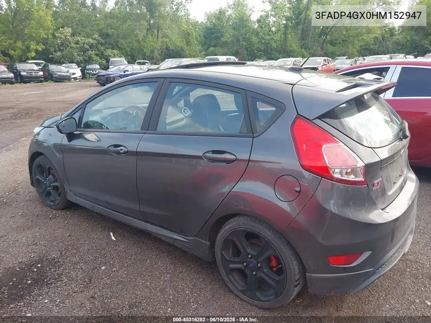 2017 Ford Fiesta St VIN: 3FADP4GX0HM152947 Lot: 45316282