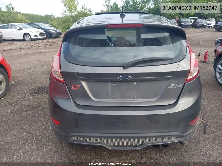 2017 Ford Fiesta St VIN: 3FADP4GX0HM152947 Lot: 45316282