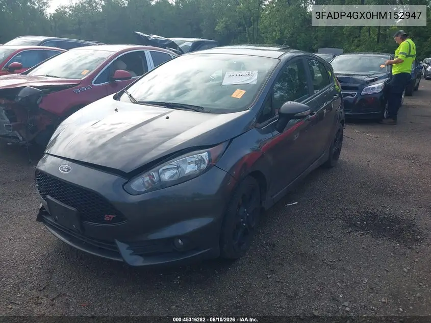 2017 Ford Fiesta St VIN: 3FADP4GX0HM152947 Lot: 45316282