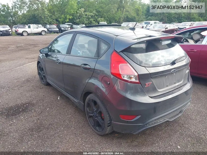 2017 Ford Fiesta St VIN: 3FADP4GX0HM152947 Lot: 45316282