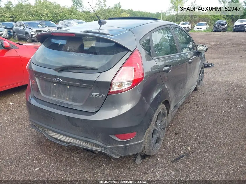 2017 Ford Fiesta St VIN: 3FADP4GX0HM152947 Lot: 45316282