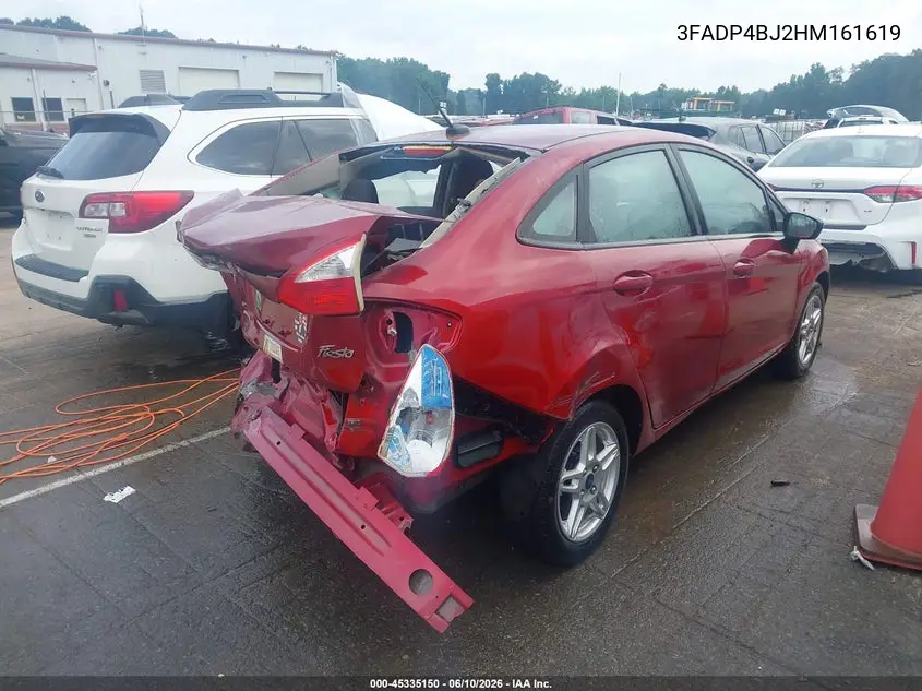 2017 Ford Fiesta Se VIN: 3FADP4BJ2HM161619 Lot: 45335150